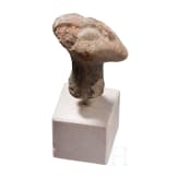 Head of a southeastern European Vinca idol, 4th millennium B.C.
