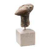 Head of a southeastern European Vinca idol, 4th millennium B.C.