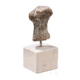 Head of a southeastern European Vinca idol, 4th millennium B.C.
