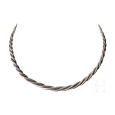 A Celtic silver torc, southeastern Europe, late La T&egrave;ne period, 3rd - 2nd century BC