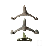 Three Celtic prick spurs, 1st century B.C.