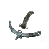 Two Celtic prick spurs, 1st century B.C.