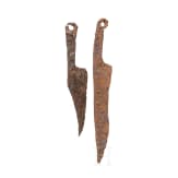 Two Celtic knives, 2nd - 1st century B.C.