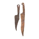 Two Celtic knives, 2nd - 1st century B.C.