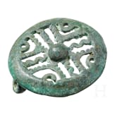 Early Slavic disc fibula, Kiev Culture, 4th century