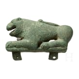 A Byzantine bronze panther figure
