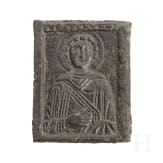 A Byzantine bronze icon, 5th - 7th century A.D.