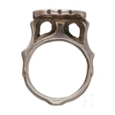 A southeastern European late Byzantine silver ring of a nobleman, 13th - 14th century