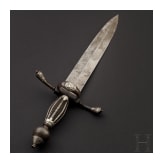 Silbermontierter Linkhanddolch, deutsch, Historismus im Stil um 1600