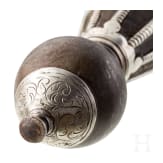 Silbermontierter Linkhanddolch, deutsch, Historismus im Stil um 1600