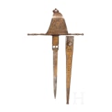 Linkhanddolch im Stil des 17. Jhdts., Toledo, datiert 1882