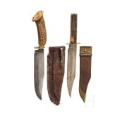 Zwei Bowie-Messer, USA, 19. Jhdt.