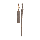 Felddegen, deutsch, um 1640 und Vorlegemesser, deutsch, um 1700