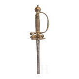 Eisengeschnittener Galanteriedegen, deutsch, um 1750