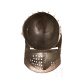 Beckenhaube mit Visier (Hundsgugel) im Stil des fr&uuml;hen 15. Jhdts.