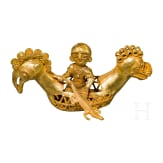 Tumbaga-Figur eines Mannes im Boot
