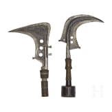 Zwei Sichelmesser der Mangbetu, Kongo