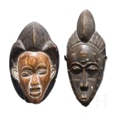 Zwei afrikanische Masken, 20. Jhdt.