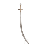 Tulwar mit silberplattiertem Gef&auml;&szlig;, Indien, um 1800