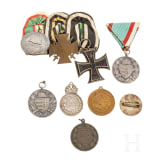 An Austro-Hungarian group of awards, 1914 - 1918