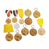 Sammlung 12 Medaillen, Preu&szlig;en, um 1900