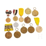 Sammlung 12 Medaillen, Preu&szlig;en, um 1900
