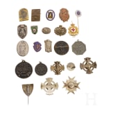 Sammlung 23 Abzeichen, Preu&szlig;en und Bayern, 1900 - 1930