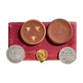Porzellan Manufaktur Meissen - Medaillen im Etui, Gold- und Silberm&uuml;nzen - Deutsches Kaiserreich, um 1900