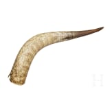 Graviertes Horn, S&uuml;dafrika, Ende 19. Jhdt.