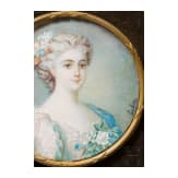Enrichetta d'Este (1702-77) - Portraitminiatur auf Elfenbein der Prinzessin von Modena, Ende 19. Jhdt.