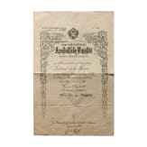 Bestallung zum Leutnant der Reserve, 1908-15