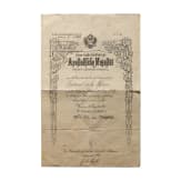 Bestallung zum Leutnant der Reserve, 1908-15