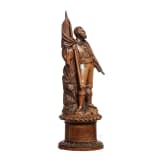 Holzdose mit der Figur Andreas Hofers, fr&uuml;hes 19. Jhdt.