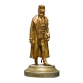 Kaiser Franz Joseph I. von &Ouml;sterreich - kleine, vergoldete Bronzeb&uuml;ste