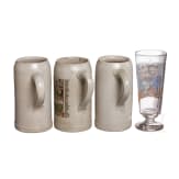 Drei Kr&uuml;ge und ein Wei&szlig;bierglas Bayerisches Milit&auml;r, Anfang 20. Jhd.