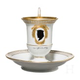 Andenkentasse Hindenburg mit Untertasse, Mei&szlig;en, Anfang 20. Jhdt.