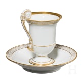 Andenkentasse Hindenburg mit Untertasse, Mei&szlig;en, Anfang 20. Jhdt.