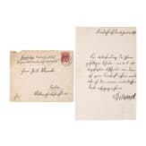 Otto F&uuml;rst von Bismarck (1815 - 1898) - eigenh&auml;ndig signierter Diktatbrief mit Kuvert, 1896