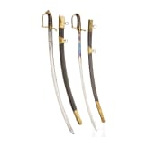Two lion's head sabres, late 18th century