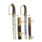 Two lion's head sabres, late 18th century