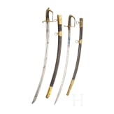 Two lion's head sabres, late 18th century