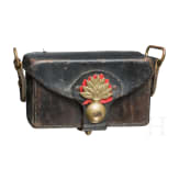 Cartouche box with granate symbol, around 1900