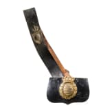 Saxon Duchy - a cartouche box and a cavalry bandelier, late 19th century
