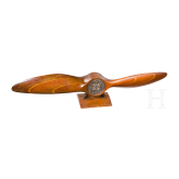A propeller model with dedication for Pour le M&eacute;rite-wearer Lieutenant Frankl, 1916