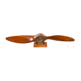 A propeller model with dedication for Pour le M&eacute;rite-wearer Lieutenant Frankl, 1916