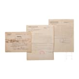 Kurt Stegmann (1901 - 1962) - three documents 1919 - 1921