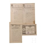 Prussia - group of documents for Hauptmann Robert Dubian
