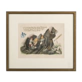 Hand coloured print of a Bavarian tournament