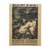 Plakat "Bleibt Einig!" im Kriegsjahr 1916/17, Deutschland