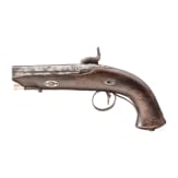 Perkussionspistole mit Silbereinlagen, Belgien/Frankreich, um 1850